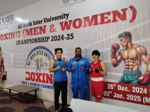 It is with immense pride and joy that we announce the exceptional performance of our university’s women boxers, Tashree and Charu, at the All India Inter-University Boxing Championship.