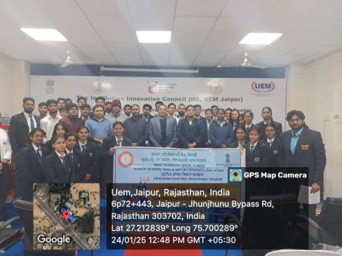 Interactive Workshop on Entrepreneurship Awareness Programme at UEM Jaipur.