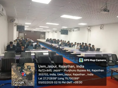 Students of UEM Jaipur are embarking on an exciting journey into Google Android App Development through a specialized Tech Camp.