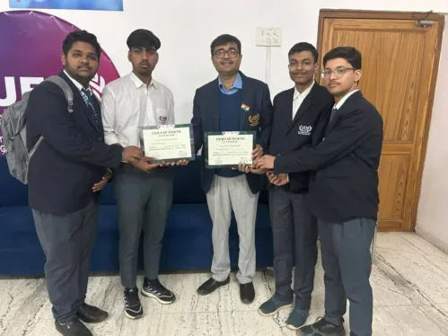 Students of University of Engineering & Management (UEM), JAIPUR have won all 1st, 2nd and 3rd positions at both Robo Soccer and Robo War events at NIT Srinagar.
