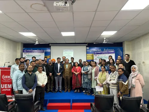 University of Engineering & Management, (Jaipur presents a seminar on Financial Wellness for Staff and faculties organized by: Fin Dazzlers Finance Club of School of Management