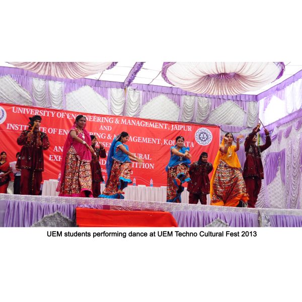 Stage Performance by our students at T echno-Cultural Exhibition and Competition at UEM