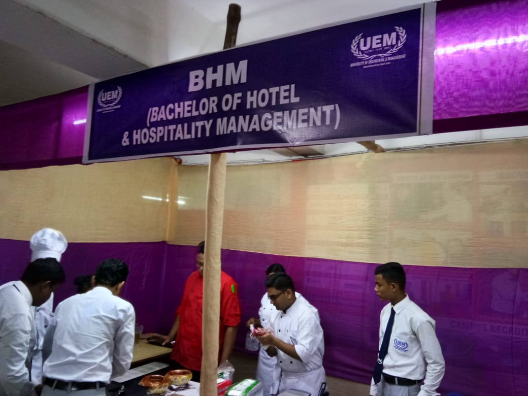 Students of BHM department participated in IEM Tech Fest as a Food Partner