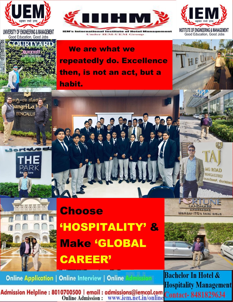 Online admissions open for Hotel & Hospitality course at IIIHM