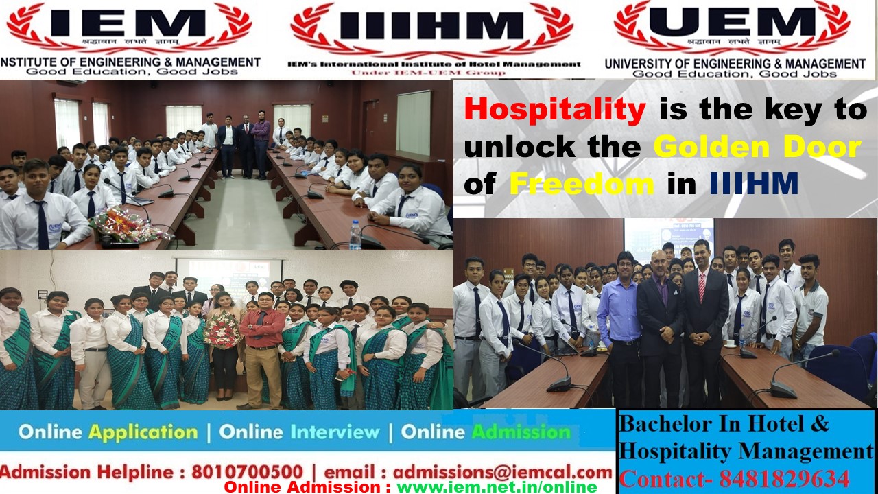 Online admission going on BHM department at UEM Kolkata