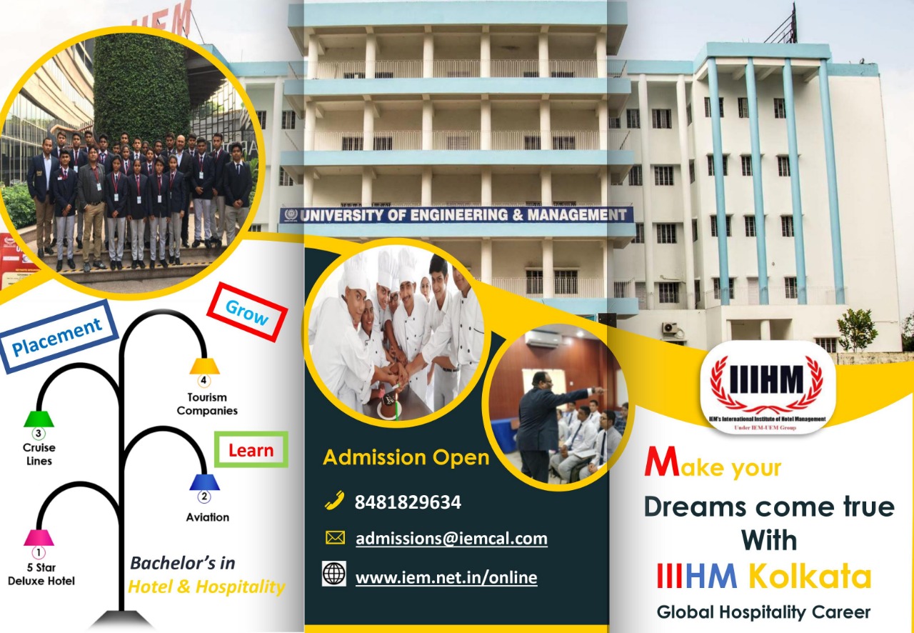 Online admission going on BHM department at UEM Kolkata