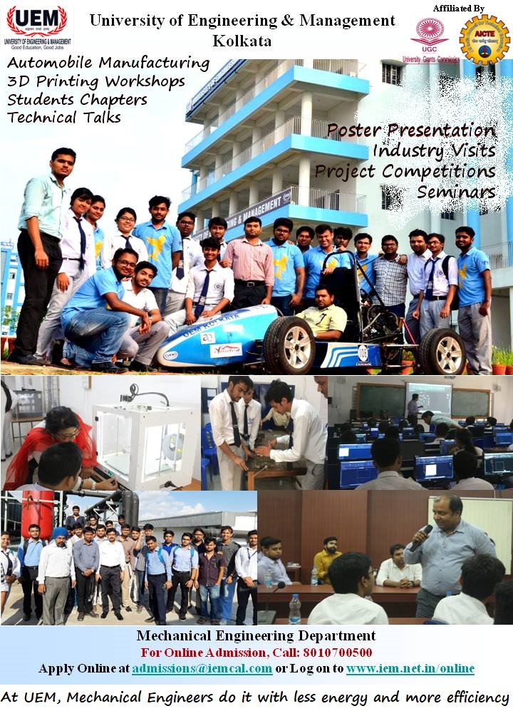 In UEM Kolkata, Mechanical engineers do it with less energy and greater efficiency