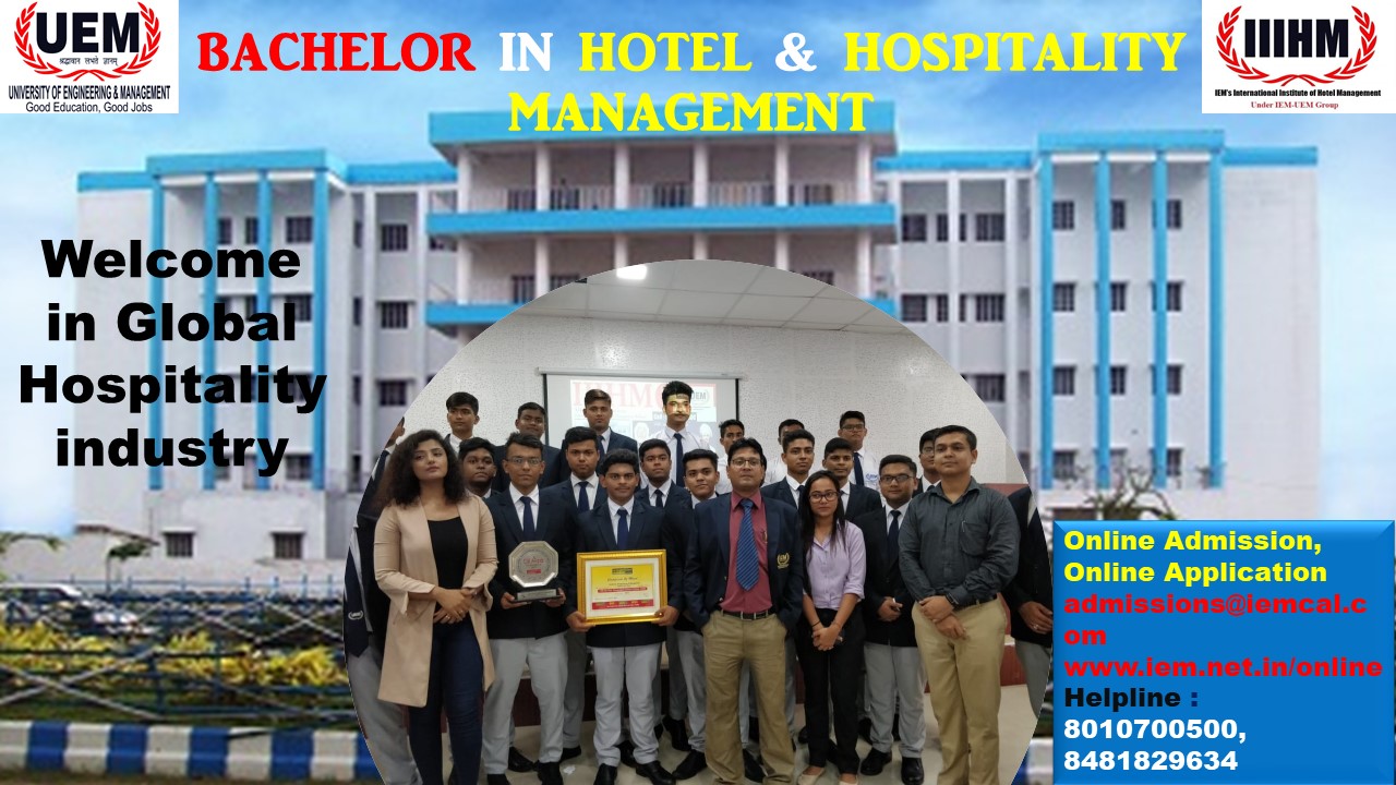 Online admission going on BHM department at UEM Kolkata