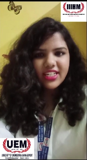 Ms. Churi Bhattacharya, BHM , 1st year student of UEM Kolkata speaks regarding online classes which are going on during this pandemic situation