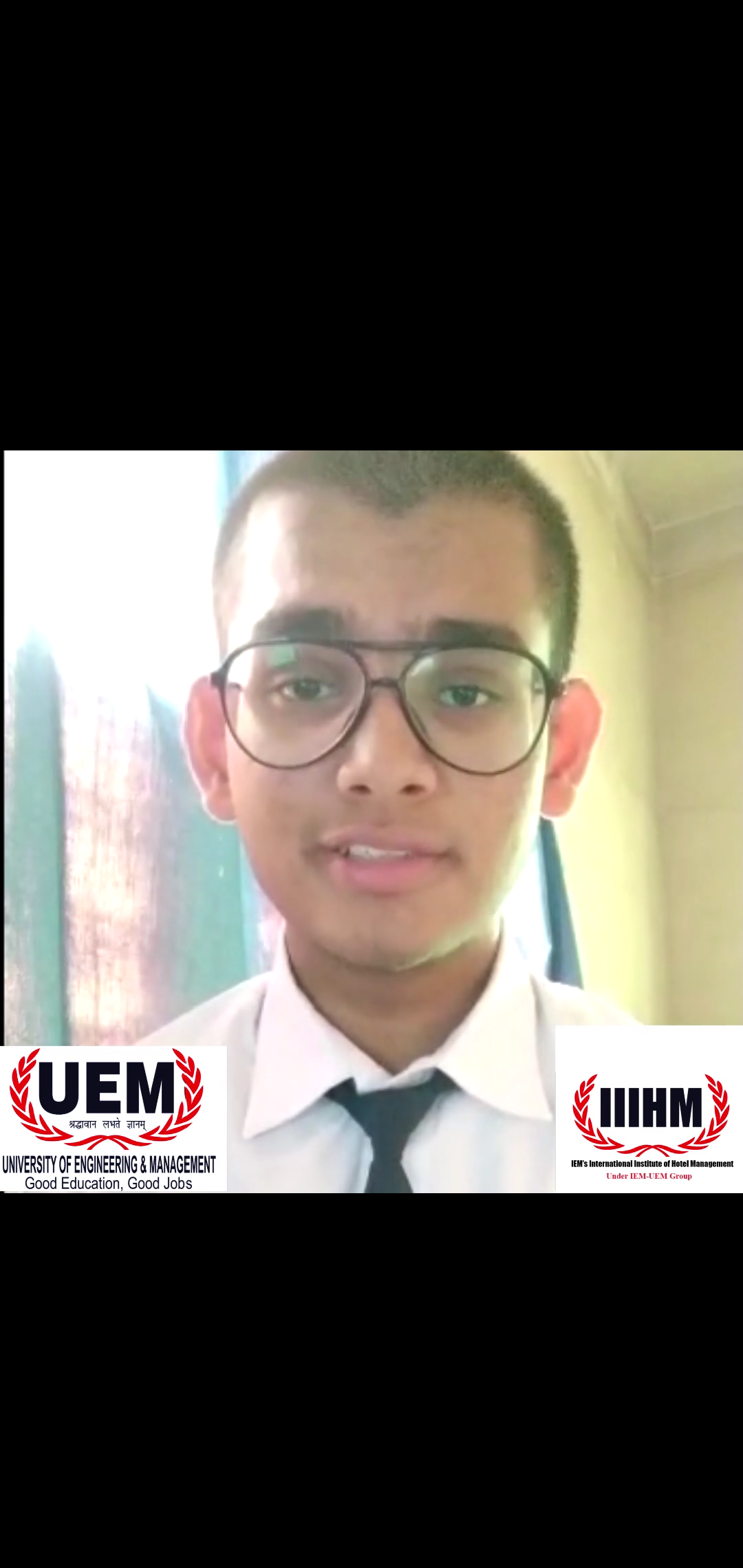 Mr. Anupam Sharma, BHM, 1st year student of University of Engineering & Management (UEM), Kolkata speaks regarding online classes