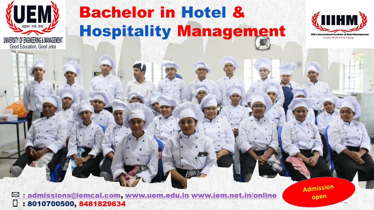 Online admission going on in BHM department at UEM Kolkata