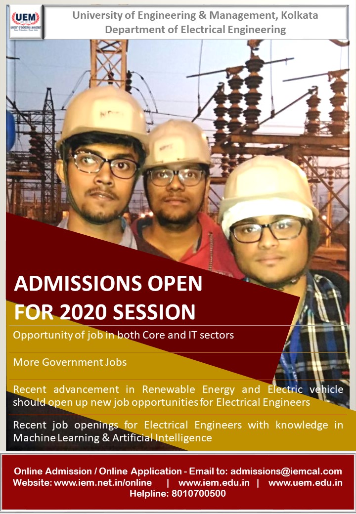 Industrial Visit is a regular feature in the Dept of Electrical Engineering, UEM Kolkata