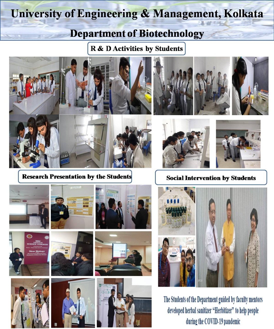 Online admission going on in the department of biotechnology at UEM Kolkata