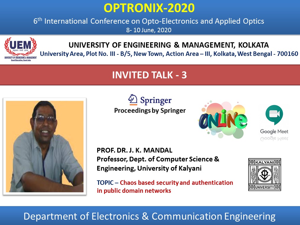 OPTRONIX-2020 Invited Talk 3