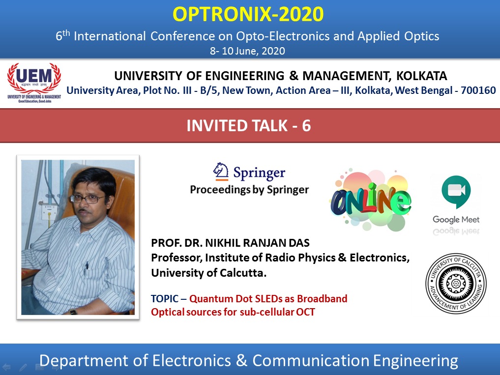 OPTRONIX-2020 Invited Talk 6