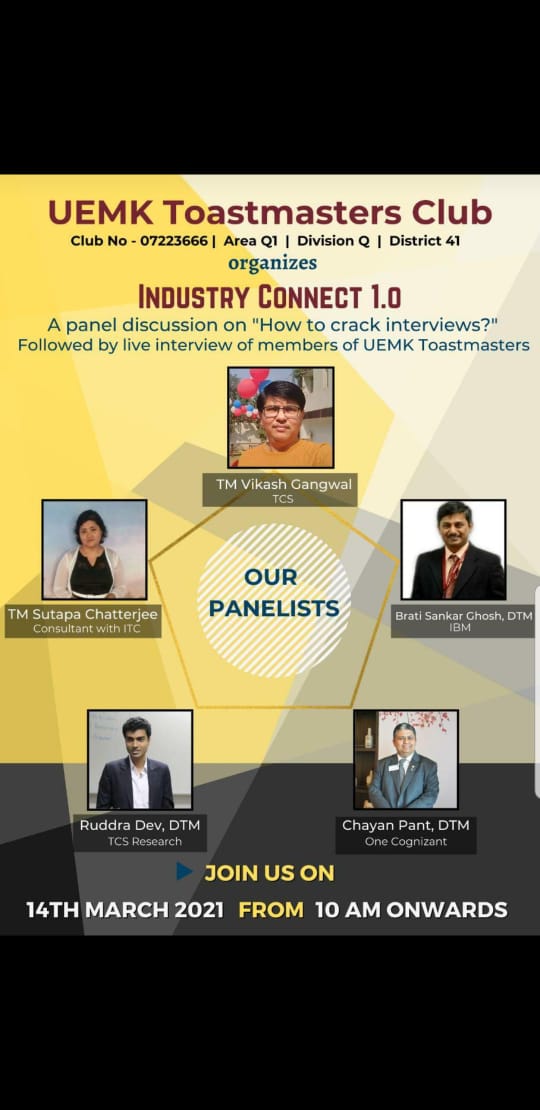 Industry connect, Panel discussion on how to crack interviews?