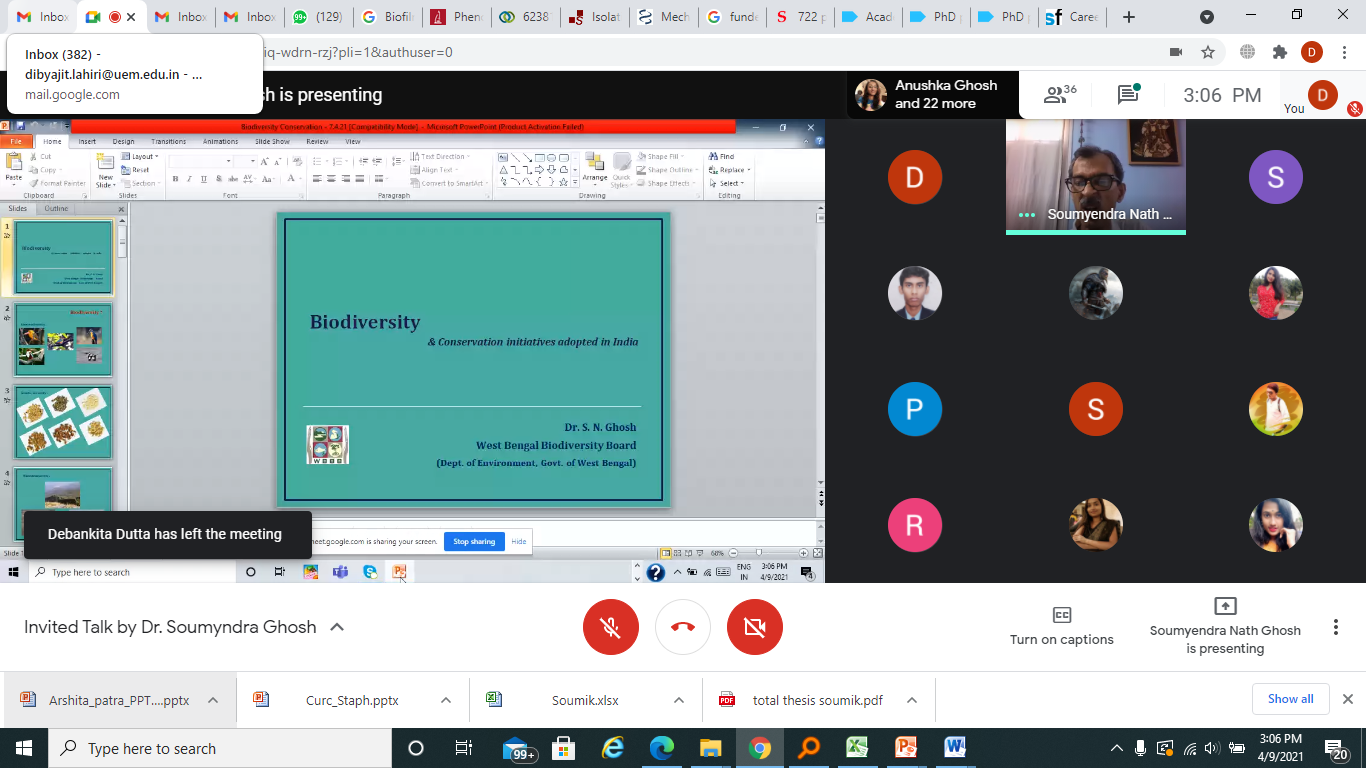Distinguished Lecture Series - Dr. Soumendra Nath Ghosh