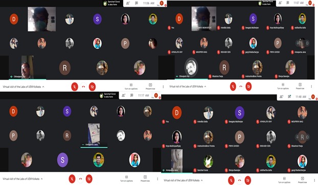 Zoology Department from Srirampur College visited the labs of Department of Biotechnology on virtual mode