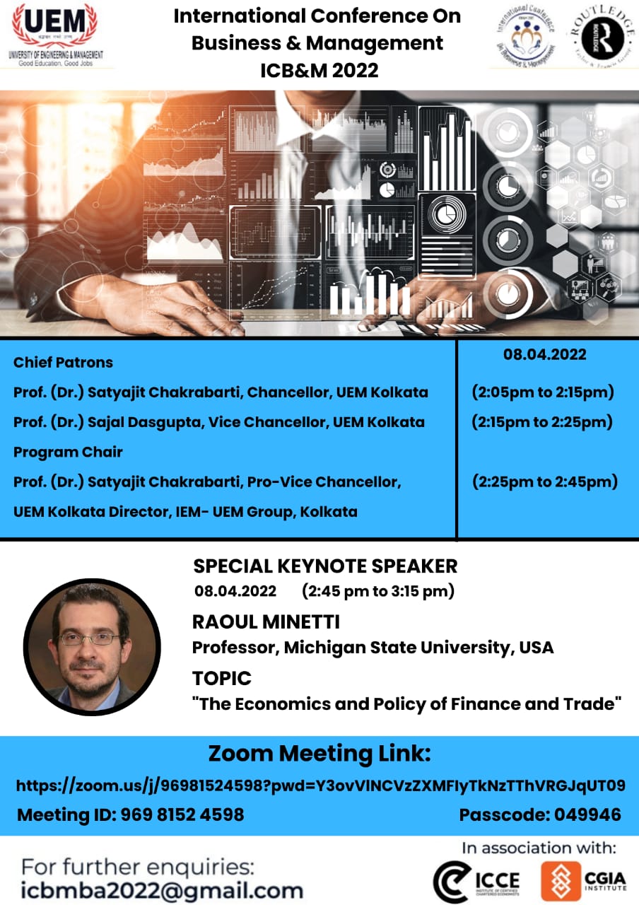 Two Day International Conference on Business & Management, 2022 ( ICB&M 2022)