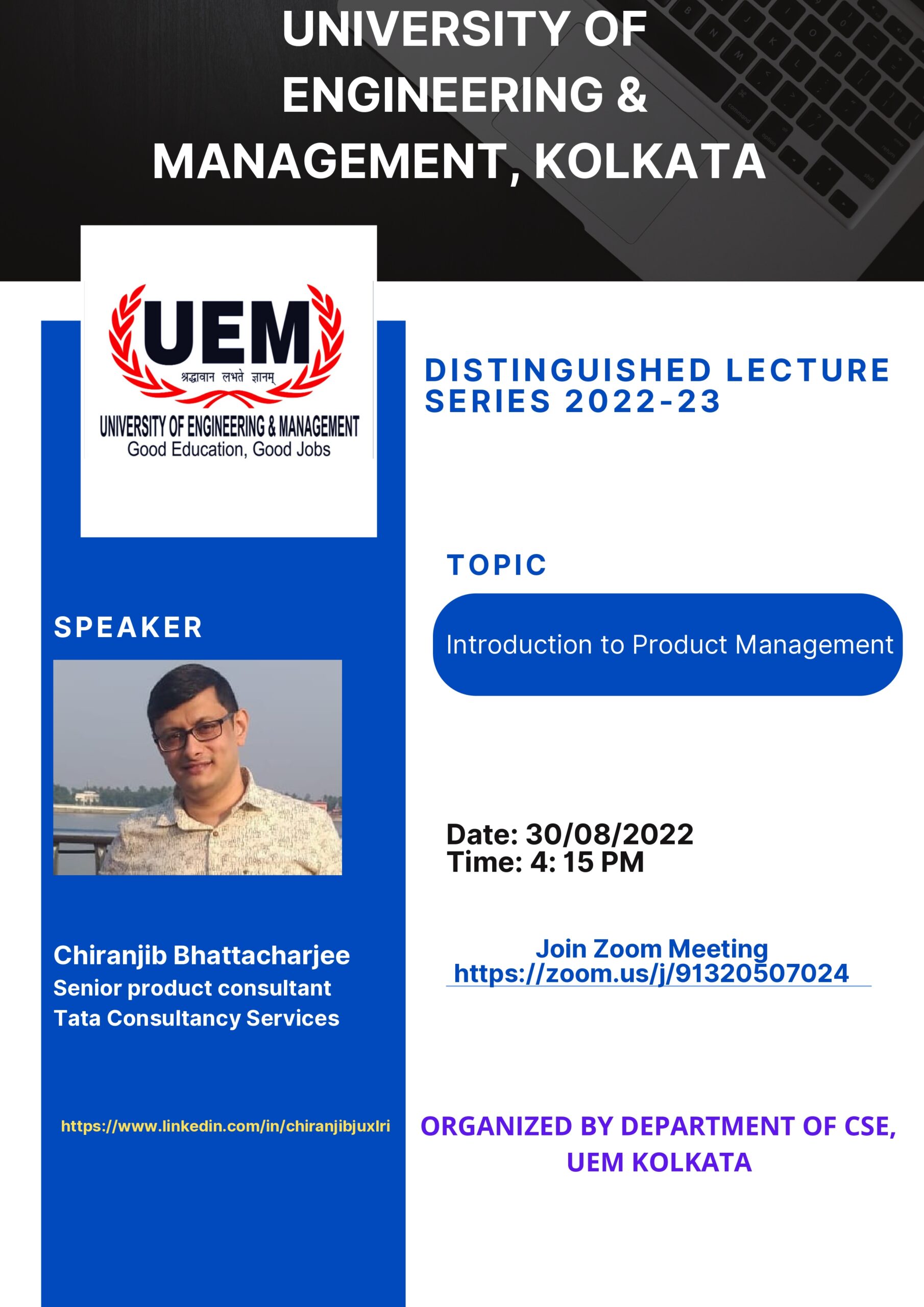 Distinguished Lecture on Introduction to Product Management