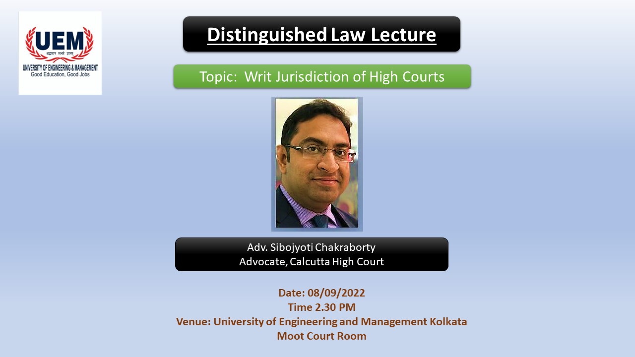 Distinguished Law Lecture