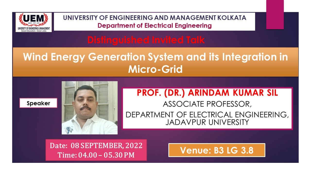 Distinguished Lecture on Wind Energy Generation System and its Integration in Micro-Grid
