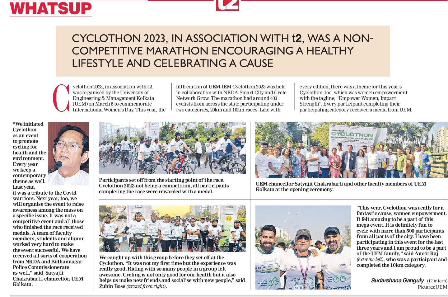 Media coverage of Cyclothon 2023