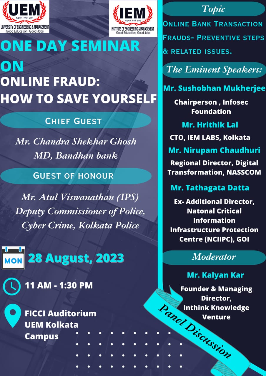 One Day Seminar On Online Fraud: How to  Save Yourself