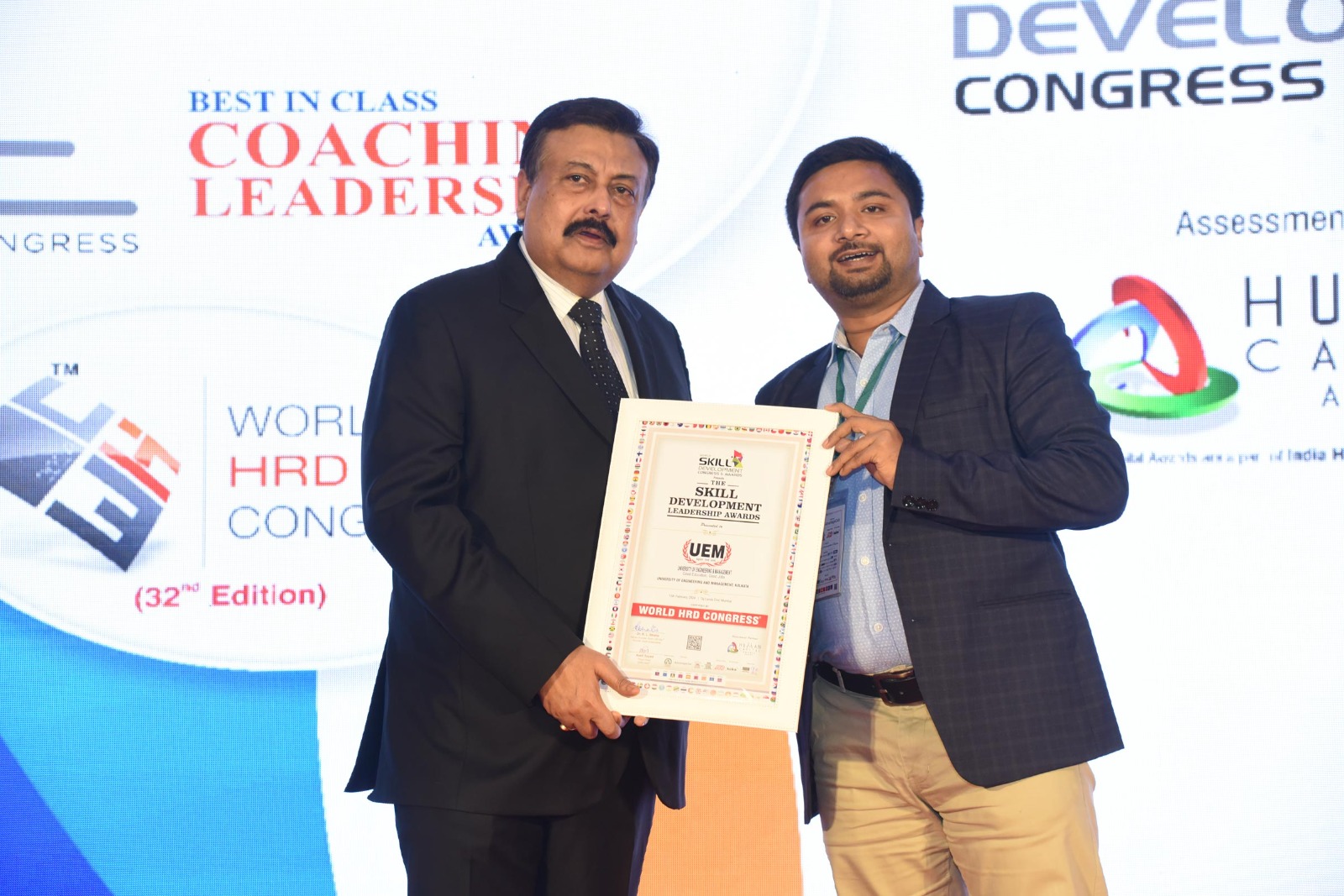 World Skill Development Leadership Award by World HRD Congress