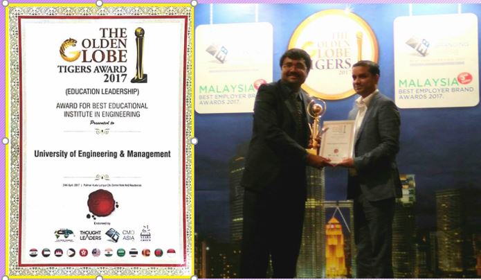INTERNATIONALLY RECOGNIZED IN MALAYSIA (Golden Globe Tigers Awards -2017)