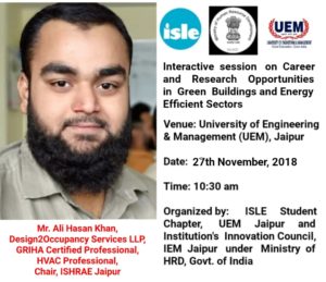 Interactive Session by Mr. Hasan Ali Khan at UEM Jaipur