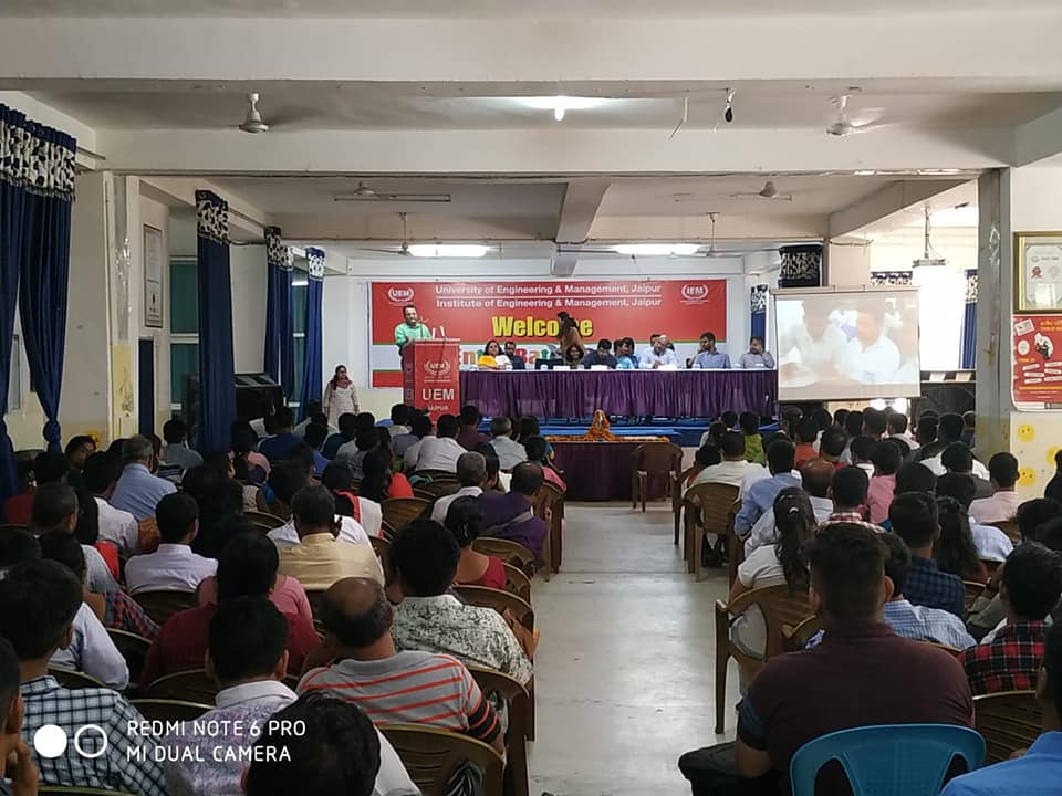 UEM Jaipur being the first amongst all Universities and Colleges in Rajasthan to commence it's classes for batch 2019