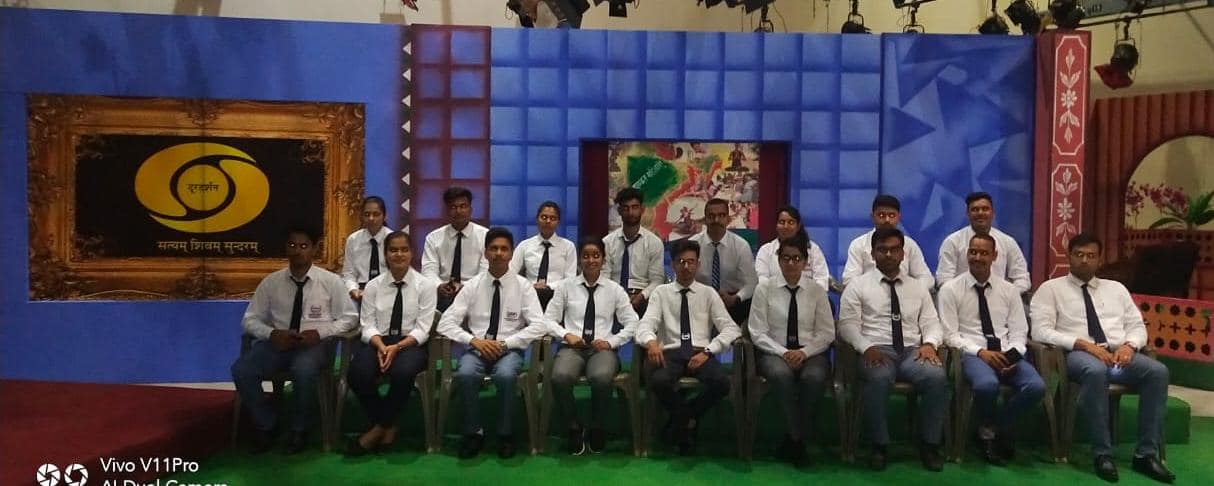 Students of 1st year MBA, School of Management, UEM Jaipur attended the TV Program - Yuvtarang