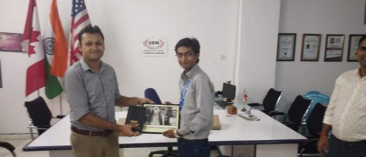 UEM Jaipur hosted its alumnus Mr. Rudradev Das for conducting the placement drive of Appventurez at UEM Jaipur premises