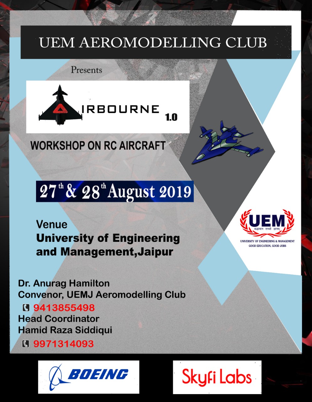 Two Day Workshop on RC Aircraft