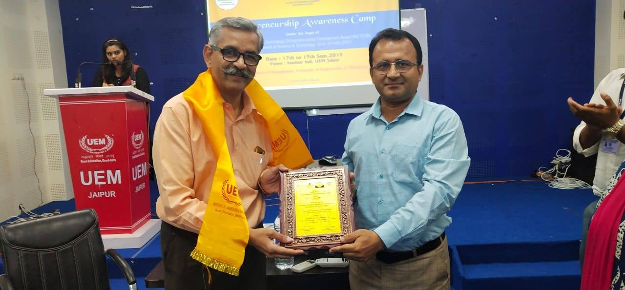 Govt. of India, DST, NSTEDB sponsored program 2nd day, organized by the School of Management, UEM Jaipur