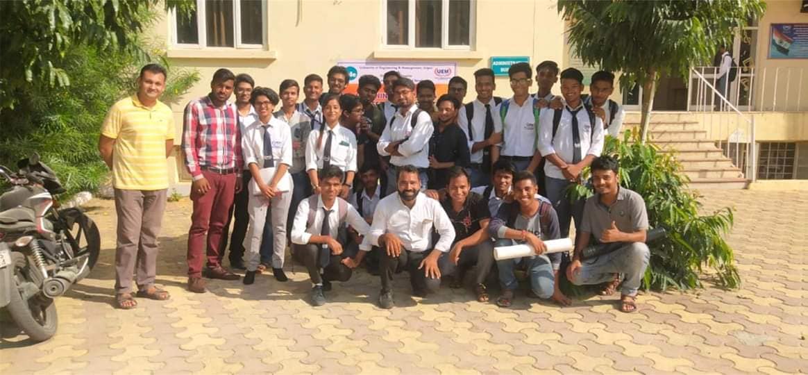 Few glimpses of Fire Safety and Security demonstration by Mr. Ganpat Choudhury, Co-Founder and Director, Men at Works Engineers Limited at UEM Jaipur