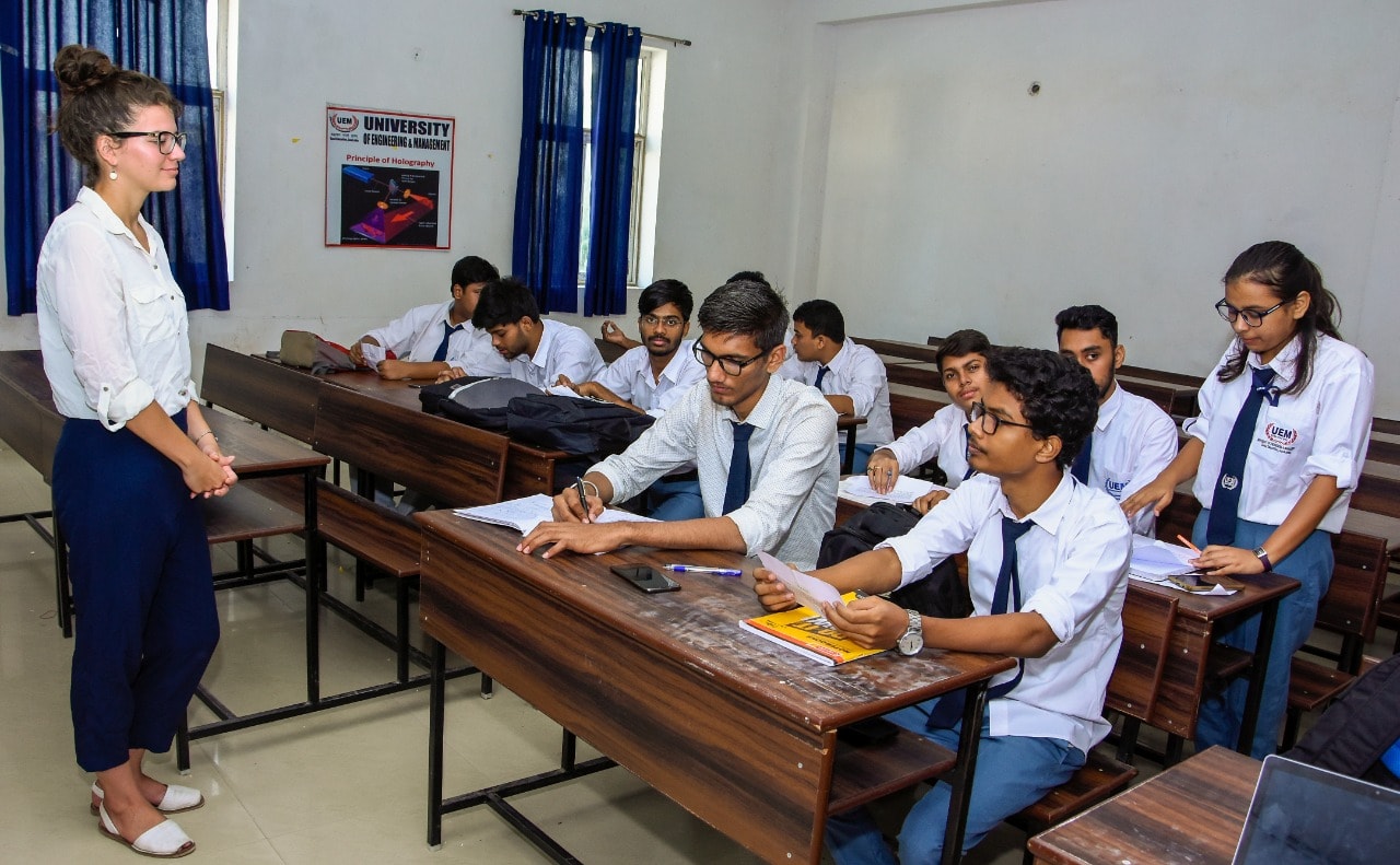 Ms. Sofia Magnani, Italy took 3 months classes at UEM Jaipur