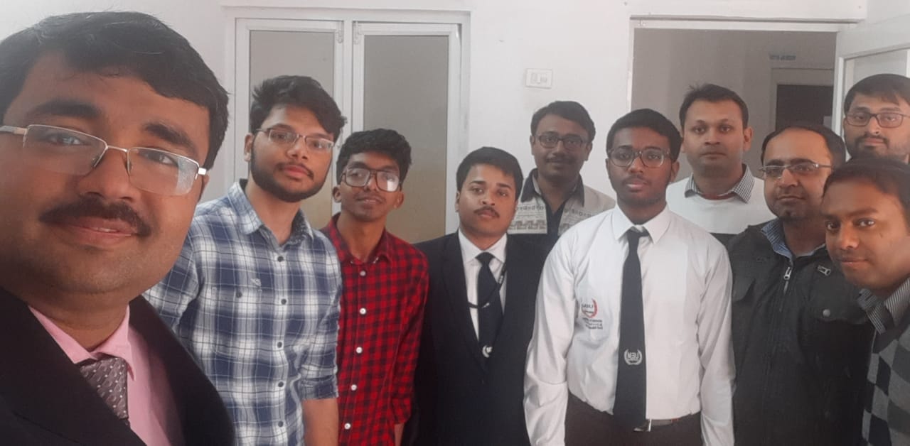 The new Augmented Reality application designed by Sreyaskam Ghoshal, 2nd year, B.Tech CSE student and Pragnapan Roy Dibya, 2nd yr B.Tech ECE student of UEM Jaipur