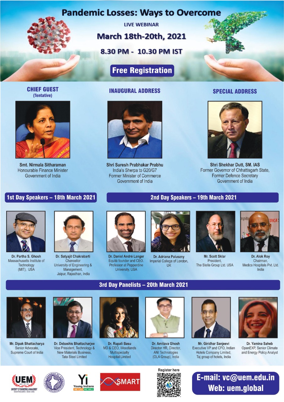 INTERNATIONAL WEBINAR ON PANDEMIC LOSSES: WAYS TO OVERCOME