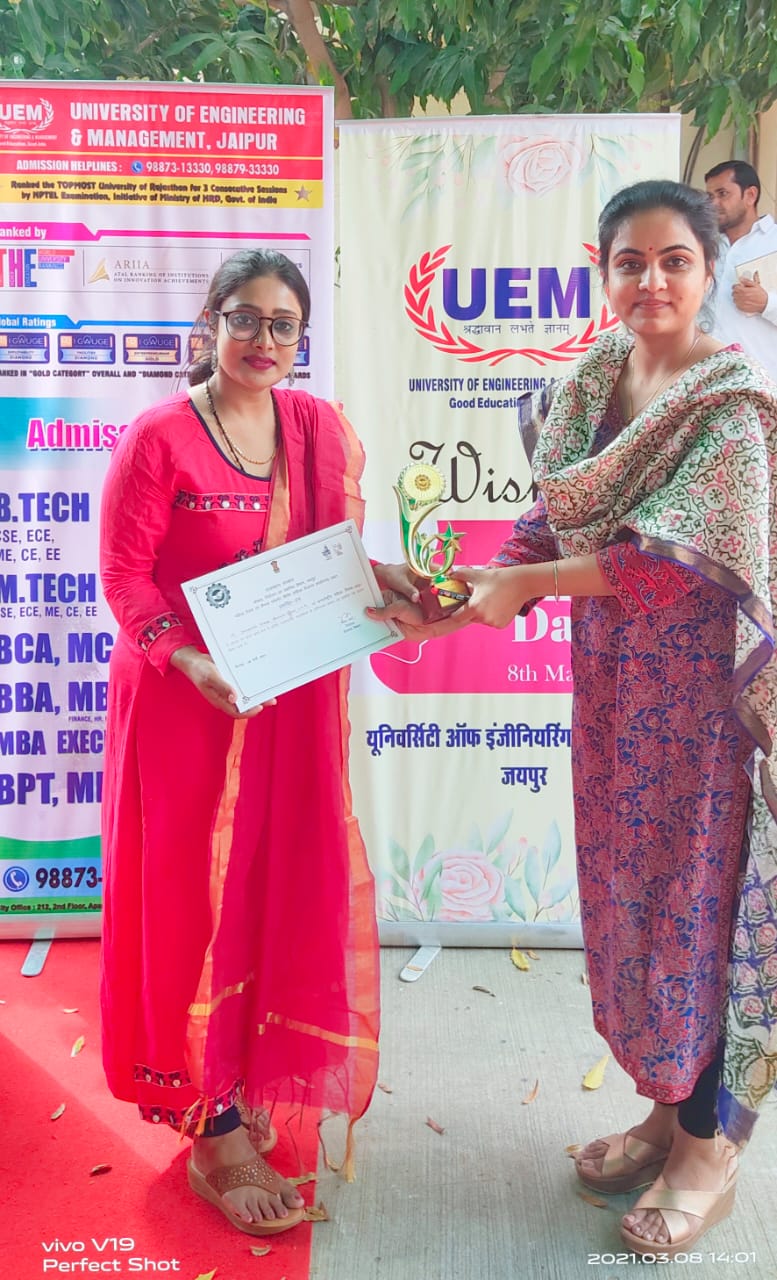 Felicitation by the Department of Employment, Govt. of Rajasthan