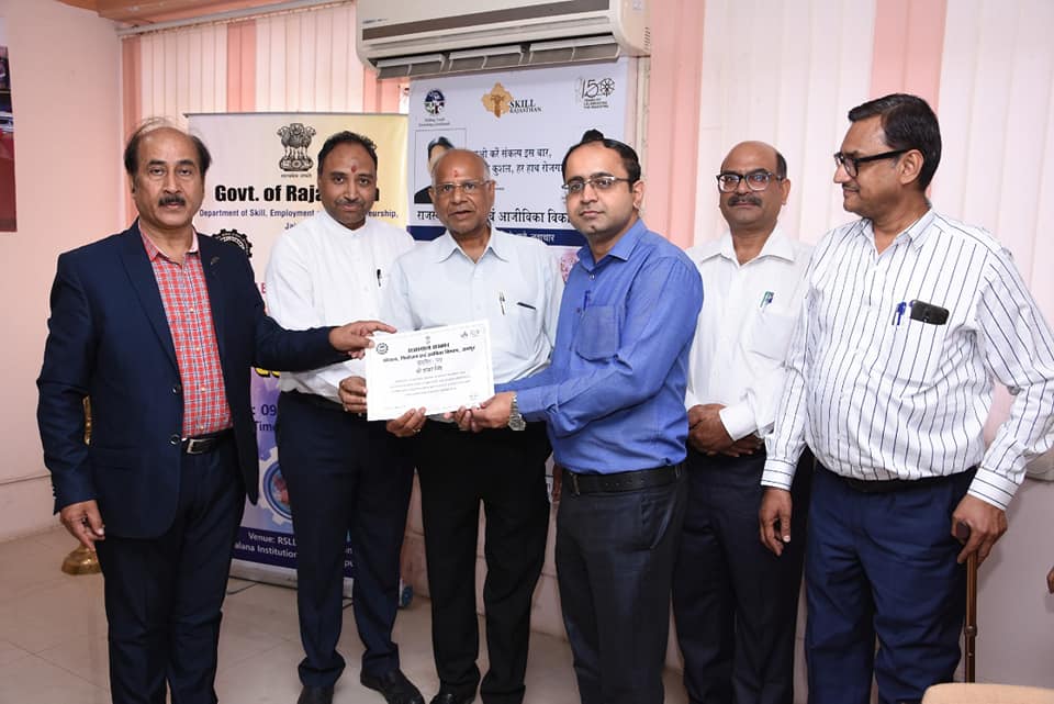 Members of the University of Engineering & Management (UEM), Jaipur felicitated by the Govt. of Rajasthan