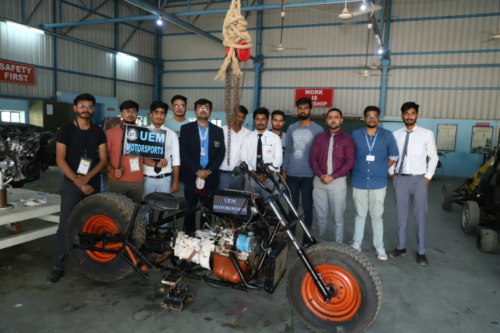 UEM Motorsports show exhibiting all the different vehicles developed by the students of the University of Engineering