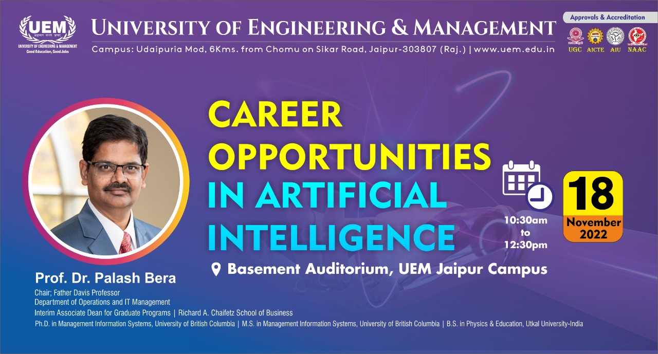 UEM Jaipur Distinguished Lecture Series - 2022