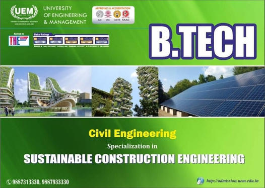 Admissions open for 2023- 2024 Admission link: http://bit.ly/3GBh61k Courses offered are B.TECH, M.TECH, BBA, MBA, MBA EXECUTIVE, BCA, MCA, BPT, MPT, Ph.D We are AIU, UGC, AICTE, NAAC Approved and Accredited. Apply at www.uem.edu.in