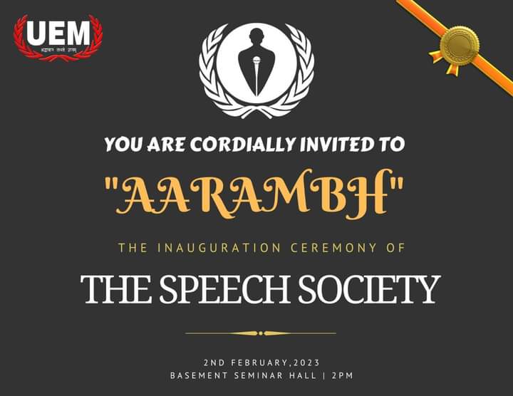Welcome Ceremony(2:30 PM - 2:35 PM) Saraswati Vandana(2:35 PM - 2:40 PM) Felicitation (Kuldeep Singhania)(2:40 PM - 2:45 PM) Short speeches by authorities and teachers(2:45 PM - 3:00 PM