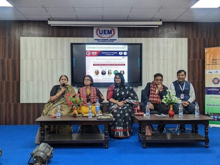 International Women's Day Celebration and Jingle Convention at UEM, JAIPUR In continuation of series of events to celebrate the International Women’s Day, Department of English, UEM Jaipur today organised Jingle Convention, a poetry recitation event by eminent poets and authors on the theme ‘ Women as Foundation of Value Based Society’.