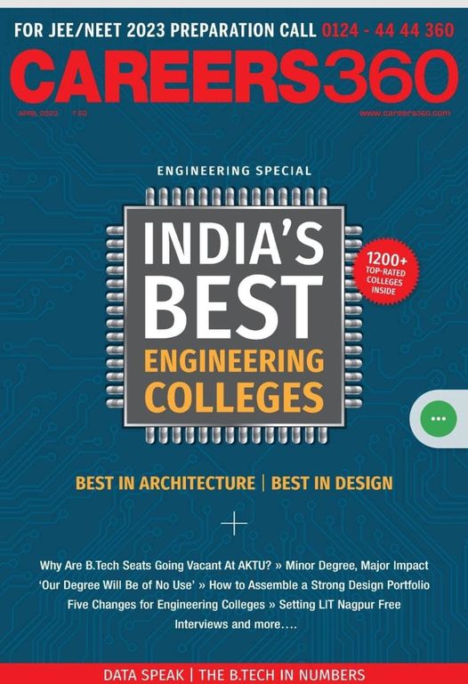 University of Engineering & Management (UEM) Jaipur has been rated as AAA+ Institute in Rajasthan by recent survey of Engineering Institutions by leading Career guidance and Consulting portal CAREER360.