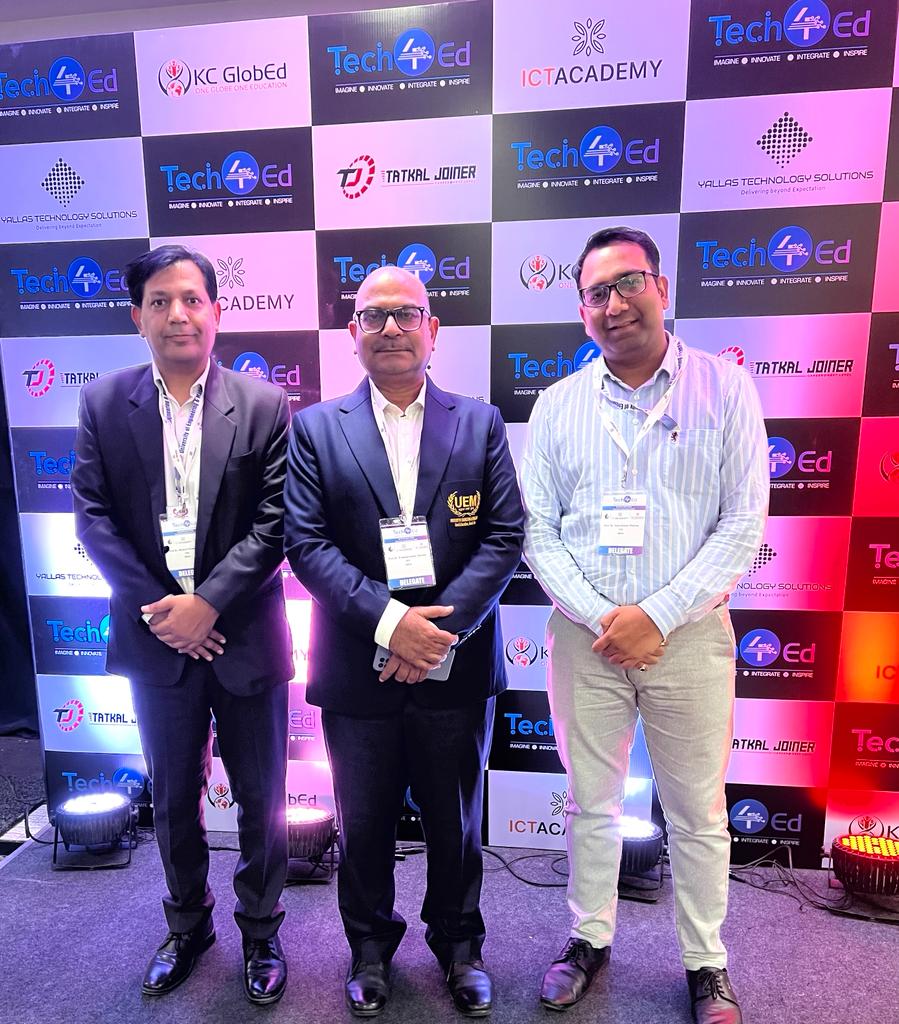 Few moments from professors of the University of Engineering & Management (UEM), JAIPUR attending the Tech4Ed Expo & Conference 2023 | 28-29-30-April-2023 |