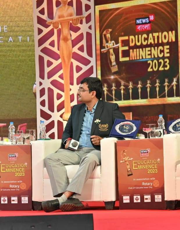 Prof. Dr. Biswajoy Chatterjee, Vice-Chancellor, University of Engineering & Management (UEM), JAIPUR speaking in a panel discussion on "How can Online Education be made more accessible and affordable for the students?", organized by News 18.